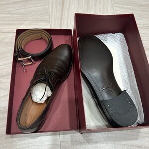 Bally Men's Dark Brown Leather Oxfords